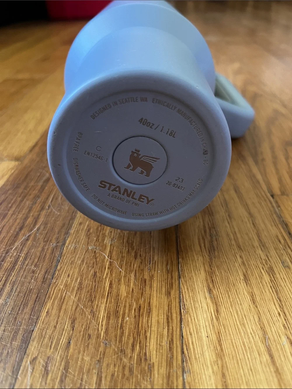 Stanley Light Blue Insulated Travel Tumbler with Handle - Picture 4 of 4